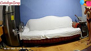 backstage prep with big ass model in lingerie