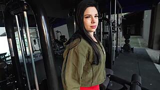 Two hot guys at the gym licked my Latina ass and muff before fucking with monster cocks.