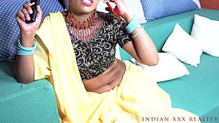 Indian Stepmom’s Hot Quickie Turns Into Dirty Talk and Juicy Pussy Play