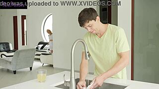 Laura bentley drains stepsons cock after hubby leaves home