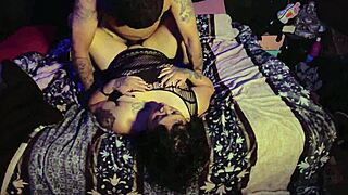 Milf whore rides in missionary for amateur creampie surprise