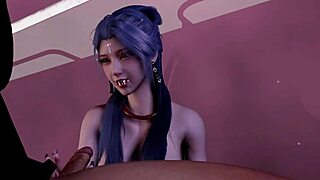 3D Big Boobs Asian Stripper Fucked Hard In Ripped Outfit