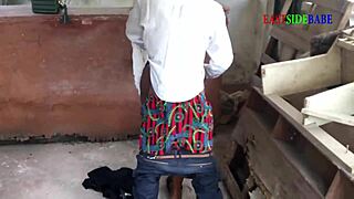 Caught by husband after wild ebony BBC action