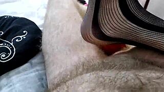 Video close-up trying to fuck a naughty inflatable doll in the mouth