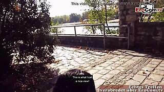 feeling caught flashing big tits in berlin park