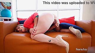I'm Sara jay masturbating my wet pussy