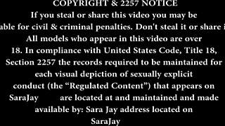 Sis Sara Jay Plays With Big Dildo Horny and Wet