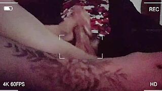 i stroke hubby's friend's big cock with my little feet