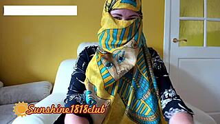 arabic hijab girl shows big boobs on webcam live