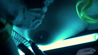 Catwoman Bends Over for Monster Cock in Depraved Night Sex with Cum on Natural Tits