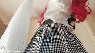 Oops, I Pull Up My Mini Skirt and Reveal My Sexy Pussy