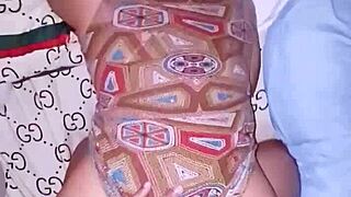 Filipina pregnant wife cheats and begs for cum in her hairy pussy