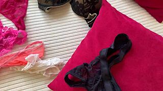 perverted stepson sniffs stepmom’s panties and bangs her in russian amateur clip