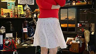 roommate notices sexy legs and high heels in home