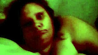 Step mom with big tits sucks monster cock in bath.