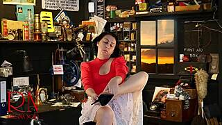 roommate notices sexy legs and high heels in home