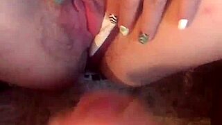 i cum in my wife's hairy russian pussy panties