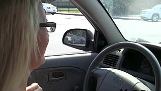 blonde amateur covered in cum on big tits