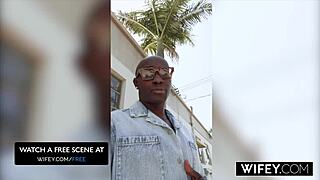 Queen Mirage's deepthroat session with huge BBC.