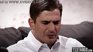 Mature stud rails MILF secretary in front of stepson! 😏