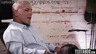 Mature stud rails MILF secretary in front of stepson! 😏