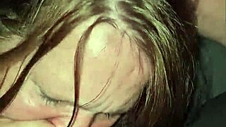 Wife spits on cock and keeps going. She moans while deepthroating passionately.