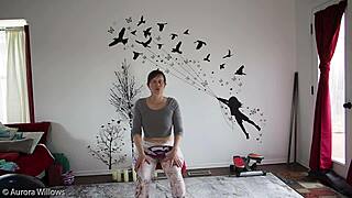 In yoga lesson 339, the instructor guides through poses focusing on flexibility