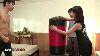 Milf Nao Mizuki Engages In Threesome And Delivers Blowjob Pleasures