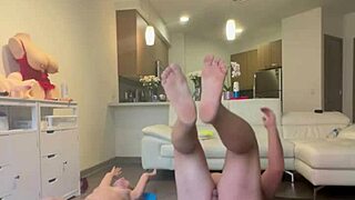 after intense naked workout i suck thick cock in shower until tears fall