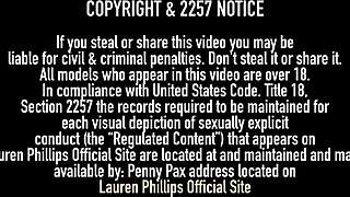 i watch redhead lauren phillips fuck her pierced pussy on the bed