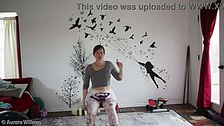 In yoga lesson 339, the instructor guides through poses focusing on flexibility