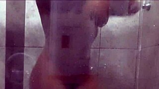 Part1 Sex In The Bathroom With A Muscular Latina Couple Featuring Big Ass And Huge Dick