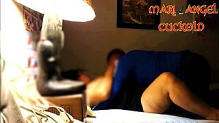 lover teaches cuckold how to fuck housewife