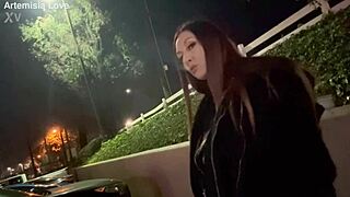 italian milf artemisia love smokes outdoors alone