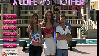 वाइफ और स्टीपमदर बिग टिट्स गेम में।