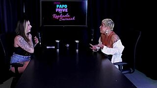 just joana in sheer red lingerie for outdoor fun