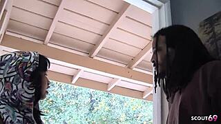 frustrated black bbw wife seduces guy for cheating fuck