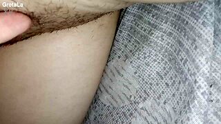 Gretala Flashes Pussy with Pubic Hair