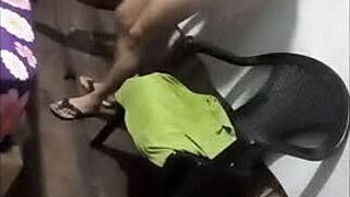Brunette milf bent over for rough doggystyle pounding by neighbor's big cock in homemade video