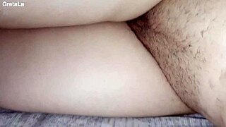 Gretala Flashes Pussy with Pubic Hair