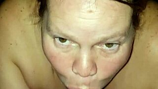 MILF sucks monster cock in detailed blowjob scene