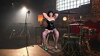 granny carmen as metal momma in cocksucking scene