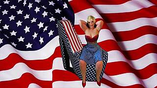 granny america's fourth of july stick and lick led to multiple orgasms