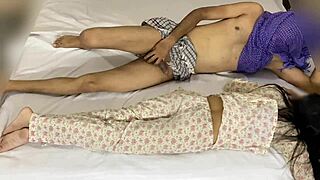 Mother-in-Law and I Slept on Bed Together for Intense All-Night Fucking