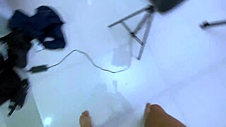 the latina milf engages in hardcore fucking, showing her big clit and ass