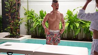 I watch my skinny blonde girlfriend get fucked passionately in her slit