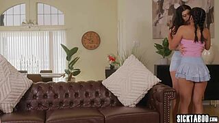 Horny sitters vs horny MILF and lesbians in threesome