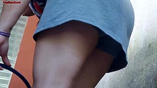 Short Maid Fucks Husband Bareback At Home