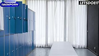 latina step mom andrea lux fucks her step son after workout.