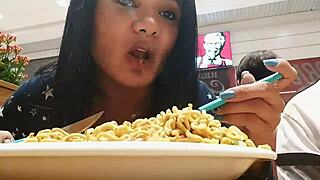 big pussy monster cock flashing in shopping car